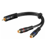 Juhe RCA pistik x 2RCA pesa 0.2m