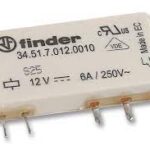 Relee 1ül 6A 12VDC SPDT FINDER
