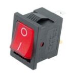 Klahvlüliti 19x13mm ON-OFF 3A 250V punane