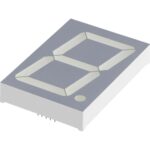 LED display 57mm red 14mcd, common cathode