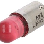 LED lamp BA9S  24V AC/DC punane