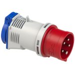 Adapter 16A 5P 400V pistik - 16A Schuko IP44, PCE