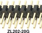 Trükkplaadi ridapistik 2x20pin, samm 2,54mm