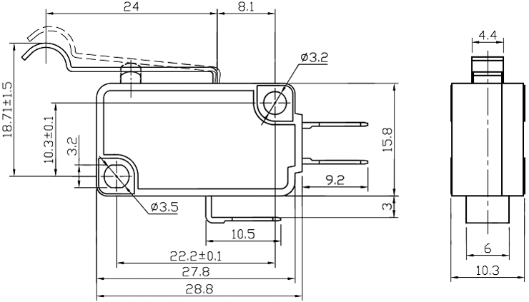 Mikrolüliti WLK-6, hoob 23mm painutatud - Image 2