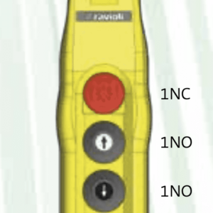 Telfri juhtpult 4 nuppu + 1 stopp IP65