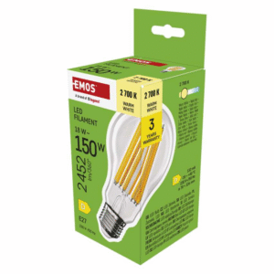Led lamp EMOS E27 18W A70 2700K 2452lm soe valge