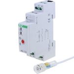 Hämaraluliti F&F 250VAC/16A DIN-latile, välisanduriga