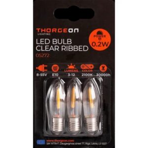 Advendiküünla varupirnid LED 8-55V 0.2W 12Lm 2100K E10 3tk