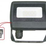 Prozektor LED 100W IP65 8000lm 4500K ühenduskarbiga