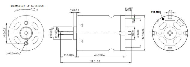 Mootor MOT3N 12VDC 11500rpm - Image 2