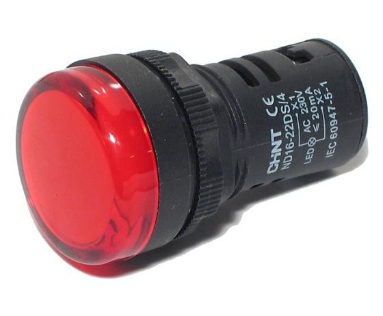 Märktuli LED 24VAC/DC 22mm IP65 punane