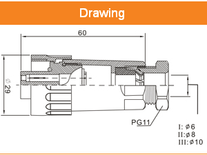 WA22 IP67 4pin (3+PE) pesa, kaablile - Image 2