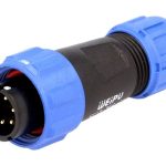 SP13; isa;  6PIN; IP68; 5A/125V; kaablile, sisekeere