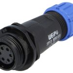 SP13; ema;  6PIN; IP68; 5A/125V; kaablile, väliskeere