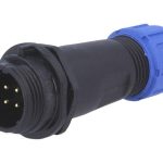 SP13; isa;  4PIN; IP68; 5A/200V; kaablile, väliskeere
