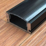 LED riba alumiiniumprofiil 3m komplekt (must)