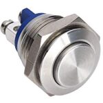 Vandaalikindel nupp 16mm SPST-NO; 2A / 36V hõbe