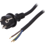 Juhe pistikuga 3g2,5mm2 kumm 3m IP44 must