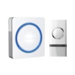 Juhtmeta uksekell SOLIGHT 1L20, 120m, 48 meloodiat, valge