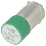 Pirn BA9S LED 230VAC roheline