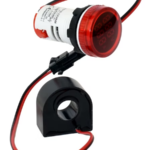 Amper- voltmeeter LED 22mm AC 1~100A / 20...500V