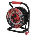 Kaablitrumm 50m 3g1.5mm2, plekk, 4-pesa, IP44 kumm
