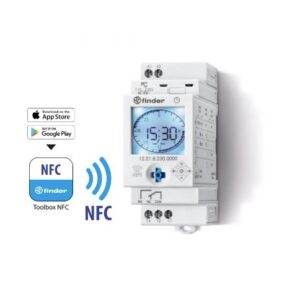 Programmkell Finder 12.51, 1 kanal, 1CO, 230VAC/DC, 50mk, 24h/7p