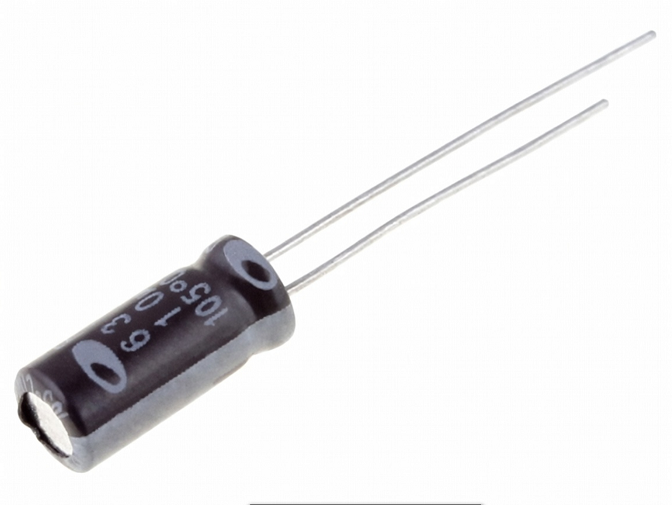 Elektrolüütkondensaator 10uF/63V 5x11mm Samwha