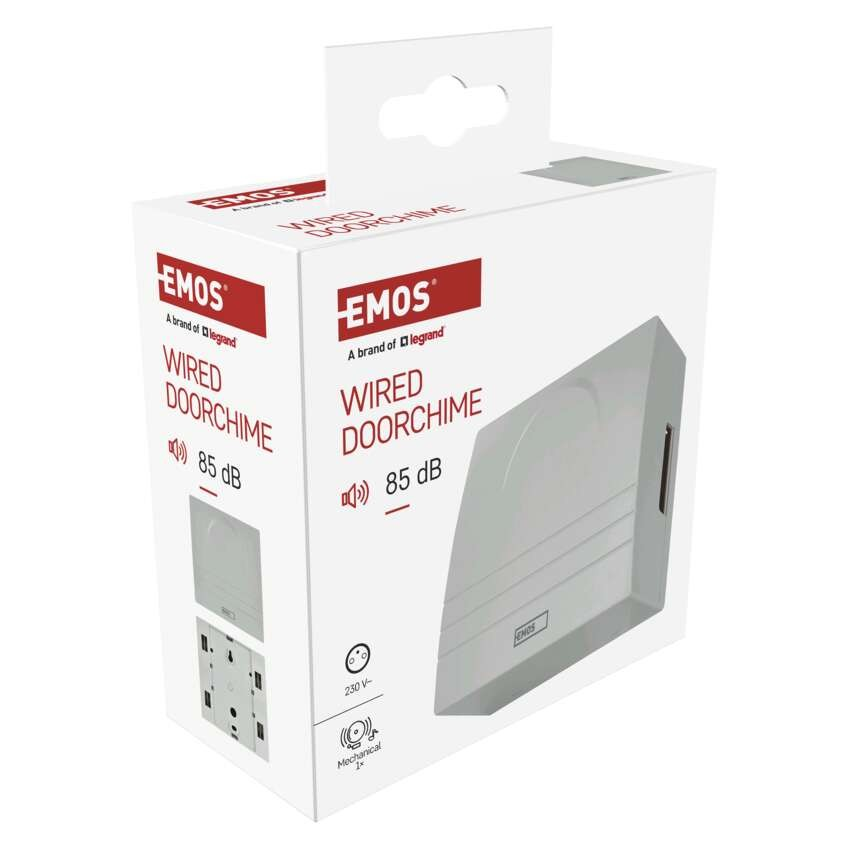 Uksekell EMOS 230V 85dB 110×110×45mm - Image 3